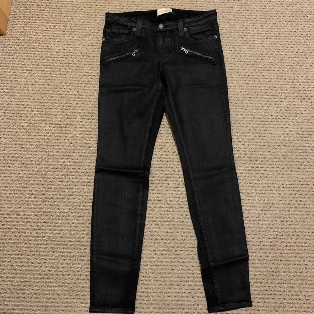 Big Star Coated Black Jeans, size 31